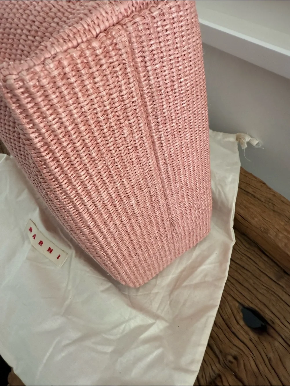 MARNI Woven Pink Tote Bag - Women's Casual Shoulder Bag - Picture 5 of 15